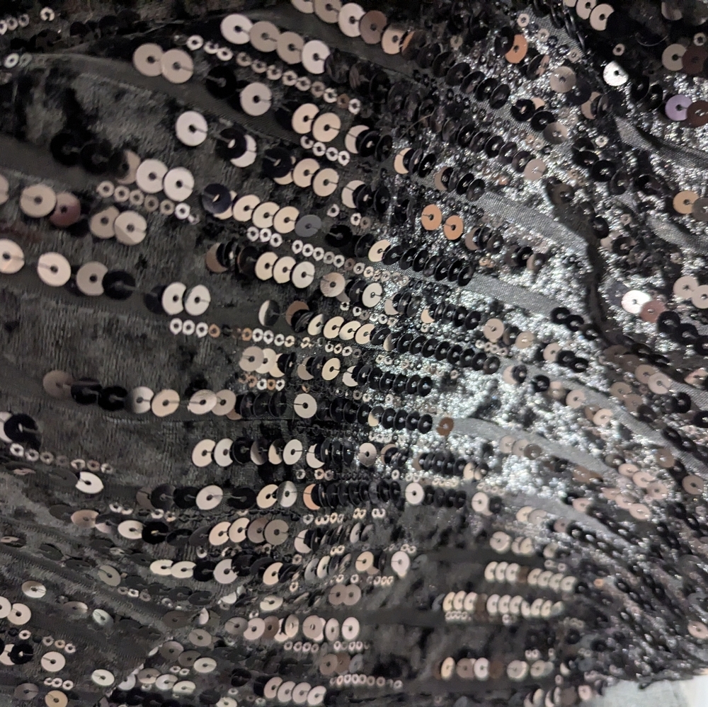 Festive Sequin Mini Shift Dress - image 4